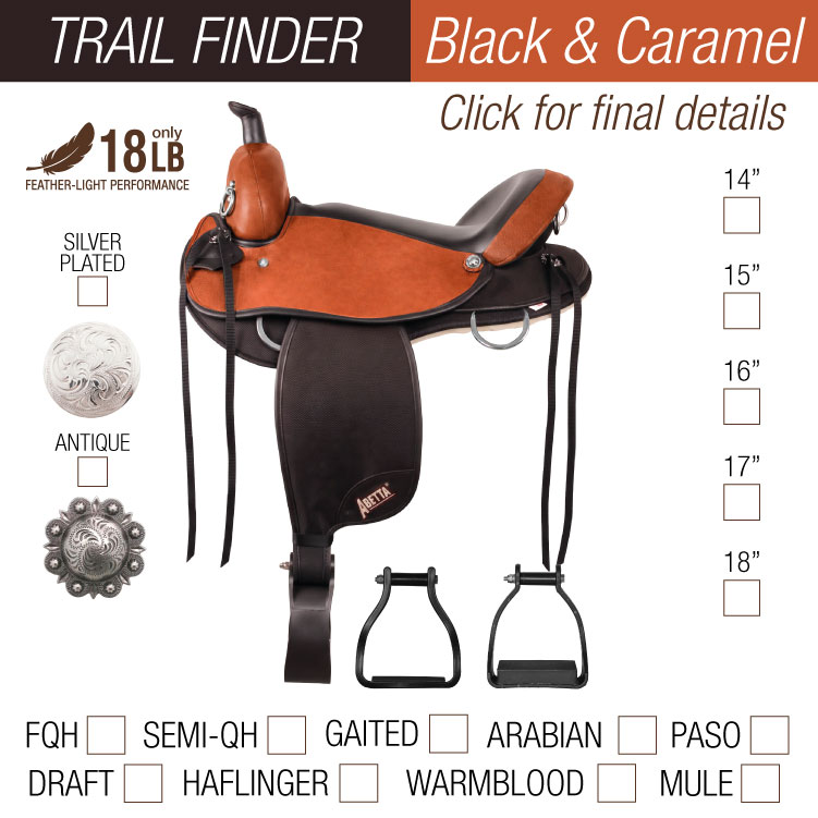 TRAIL FINDER BLACK & CARAMEL