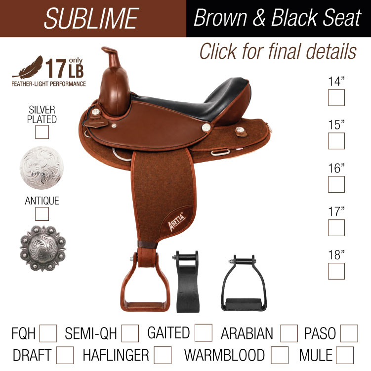 SUBLIME BROWN & BLACK SEAT.